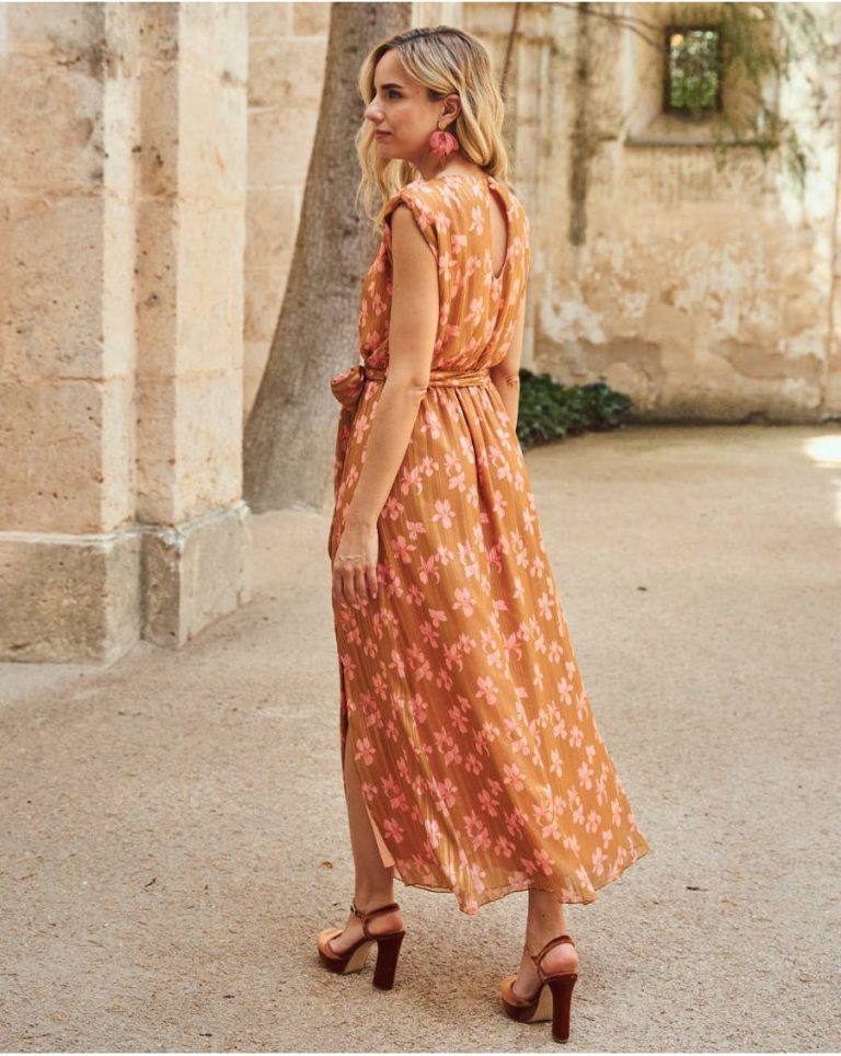 Aditia Flowers S Dress Polín Et Moi Ochre Women Dresses - Image 4