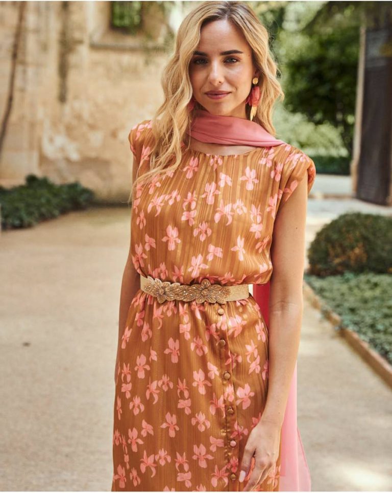 Aditia Flowers S Dress Polín Et Moi Ochre Women Dresses - Image 5