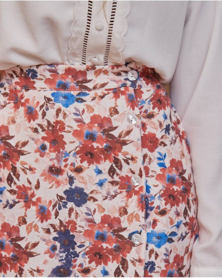 Aima Flowers Skirt Rose Polín Et Moi Women Bottoms - Image 2