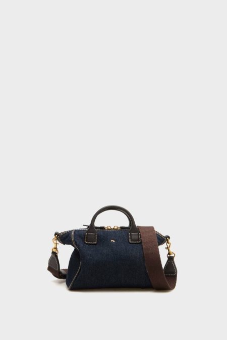 Algo Prestado Handbag Purificacion Garci Women Crossbody Bags Denim Blue
