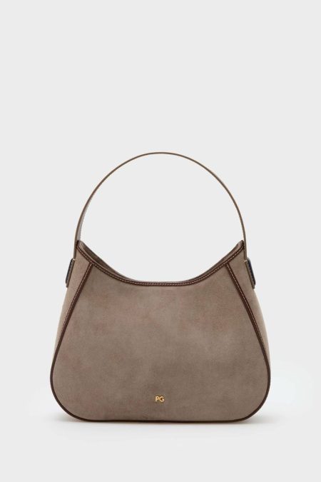 Algo Prestado Shoulder Bag Women Taupe Purificacion Garci Shoulder Bags