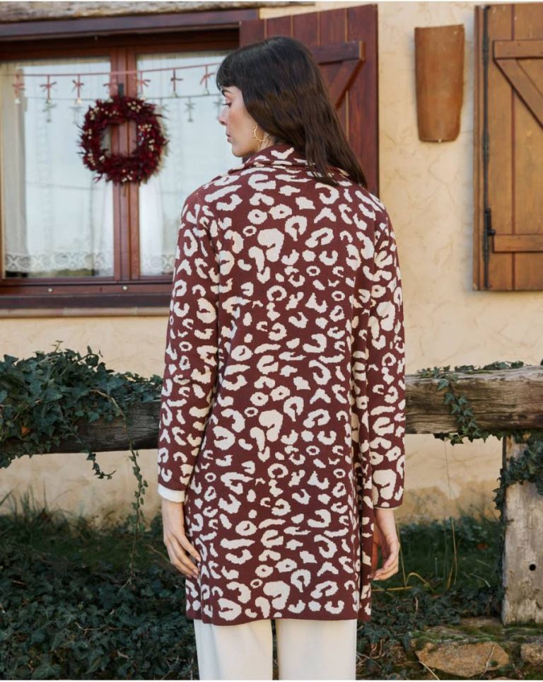 Animal Coat Print Nere Women Brown Polín Et Moi Tops - Image 4