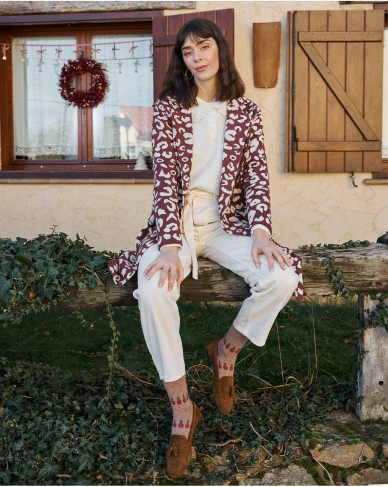 Animal Coat Print Nere Women Brown Polín Et Moi Tops - Image 5