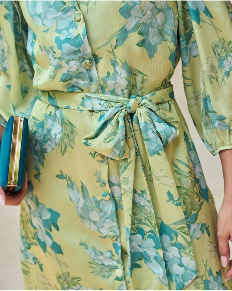 Apple Green Polín Et Moi Dresses Plenia Flowers Dress Women - Image 3