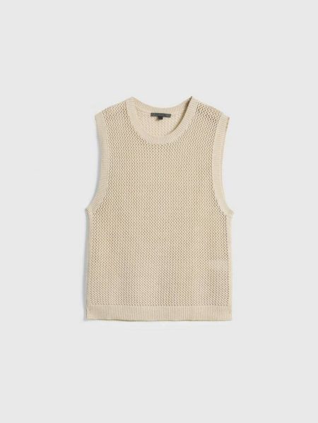 Augusto Tank Top Men Black John Varvatos Sweaters