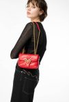 Baby Love Bag Puff Maxi Quilt Shoulder Bags Pinko Red-Antique Gold - Image 4