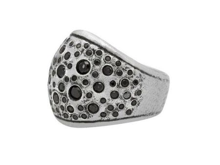 Band Ring With Black Diamonds Jewelry Men No Color John Varvatos