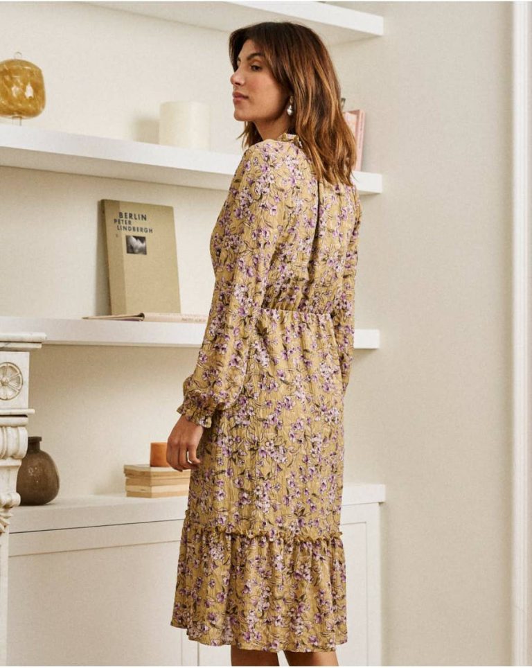 Beige Dresses Women Ciela Flowers Dress Polín Et Moi - Image 4