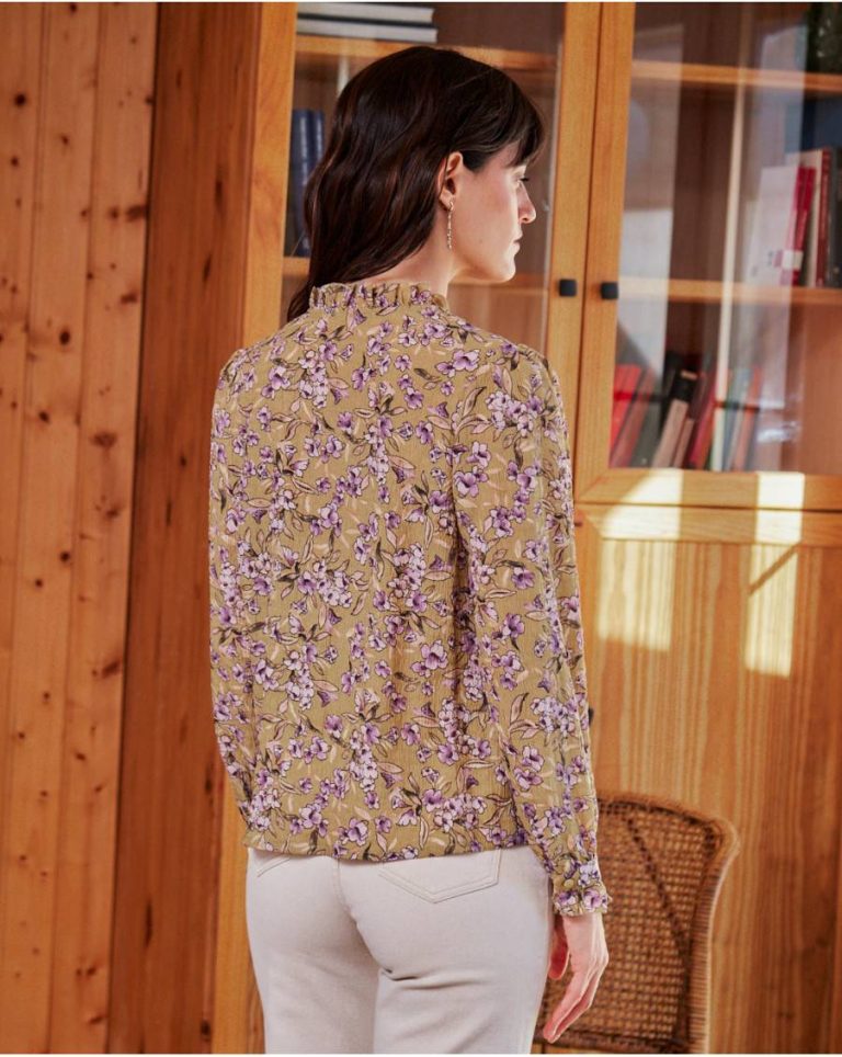 Beige Tops Polín Et Moi Women Berenice Ruffled S Blouse - Image 3