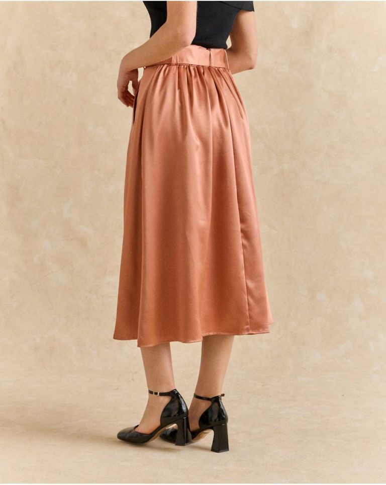Bibi Belt Skirt Salmon Polín Et Moi Women Bottoms - Image 4