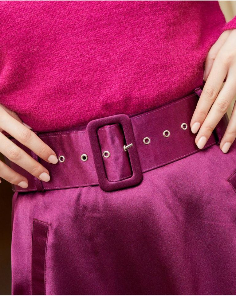 Bibi Belt Skirt Women Polín Et Moi Purple Bottoms - Image 3