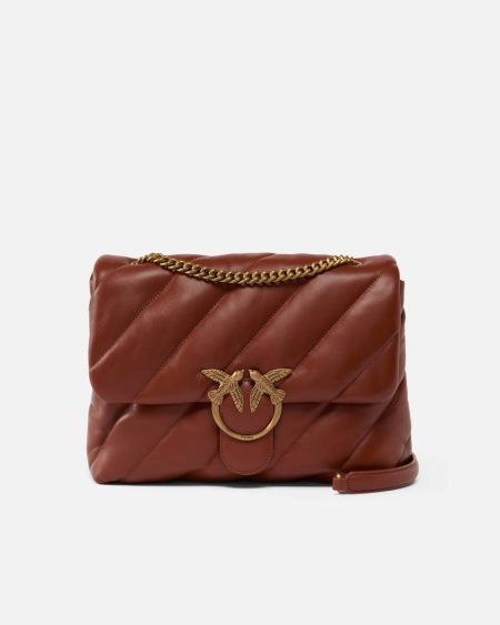 Big Love Bag Puff Maxi Quilt Shoulder Bags Arab-Antique Gold Pinko