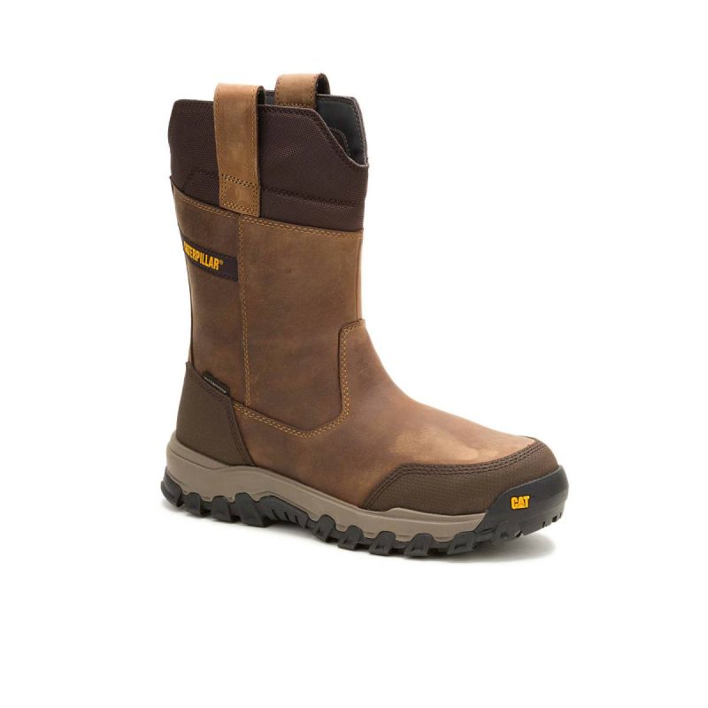 Bison Threshold Rebound Pull-On Waterproof Steel Toe Work Boot Men Boots Cat - Image 2