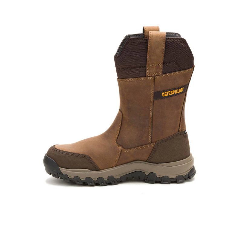 Bison Threshold Rebound Pull-On Waterproof Steel Toe Work Boot Men Boots Cat - Image 4