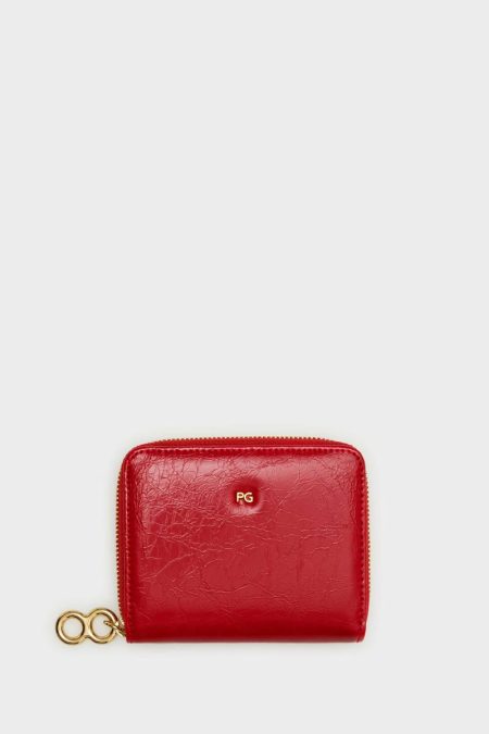 Bizcocho Zipped Japanese Wallet Red Women Small Wallets Purificacion Garci