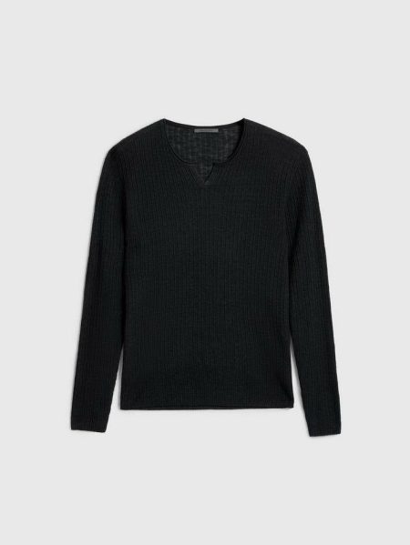 Black John Varvatos Sweaters Men Egor Henley
