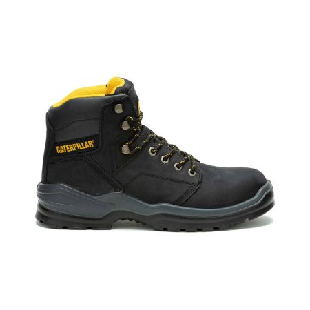 Black Men Cat Men's Striver Steel Toe Work Boot Boots