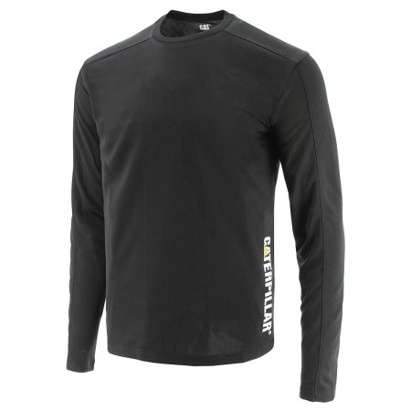 Black Men Tops & Outerwear Cat Men's Coolmax Long Sleeve Tee
