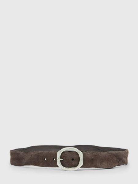 Black Nova Suede Belt Men John Varvatos Leather Belts