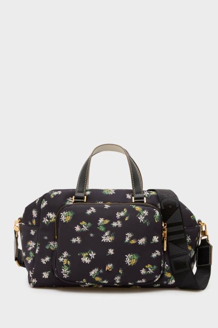 Black Nylon Crossbody Bag Women Handbags Purificacion Garci