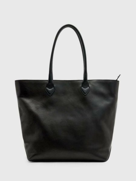 Black Tote Bag Men Leather Bags John Varvatos
