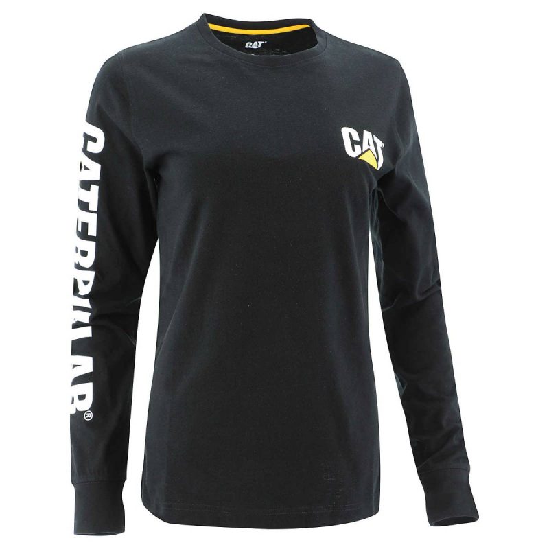 Black Women Tops & Outerwear Women - Trademark Banner Long Sleeve Tee - Long Sleeves Cat