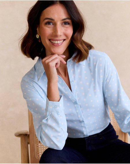 Blouses And Shirts Camili' Dots Shirt Polín Et Moi Denim Women