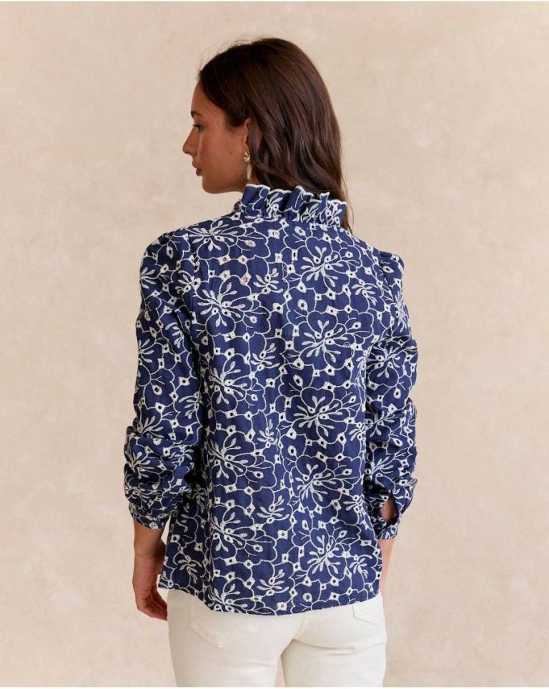 Blouses And Shirts Polín Et Moi Denim Women Guada Embroidered Shirt - Image 5