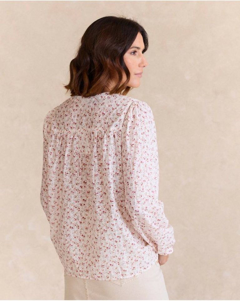 Blouses And Shirts Polín Et Moi Women Marisa' Flowers Shirt Raw - Image 5