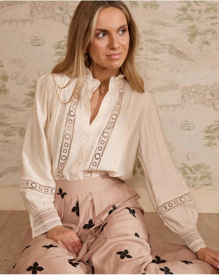 Blouses And Shirts Raw Women Cassie Embroidery Shirt Polín Et Moi - Image 2