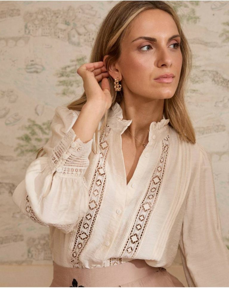 Blouses And Shirts Raw Women Cassie Embroidery Shirt Polín Et Moi - Image 4