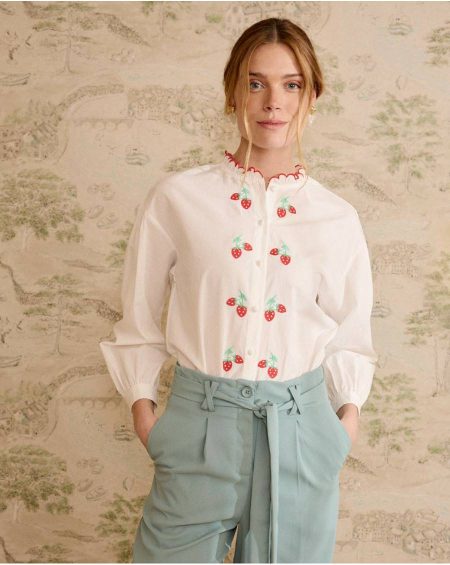 Blouses And Shirts Women Raw Polín Et Moi Chloe' Print Shirt