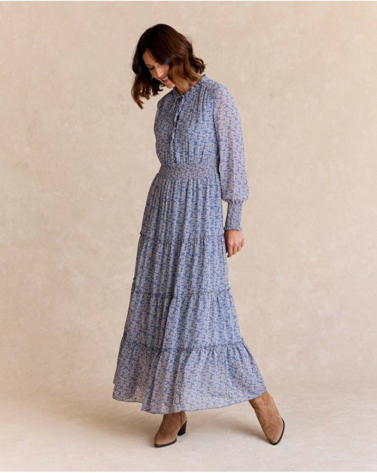 Blue Flowers Dress Women Polín Et Moi Dresses And Jumpsuits Celestial - Image 4