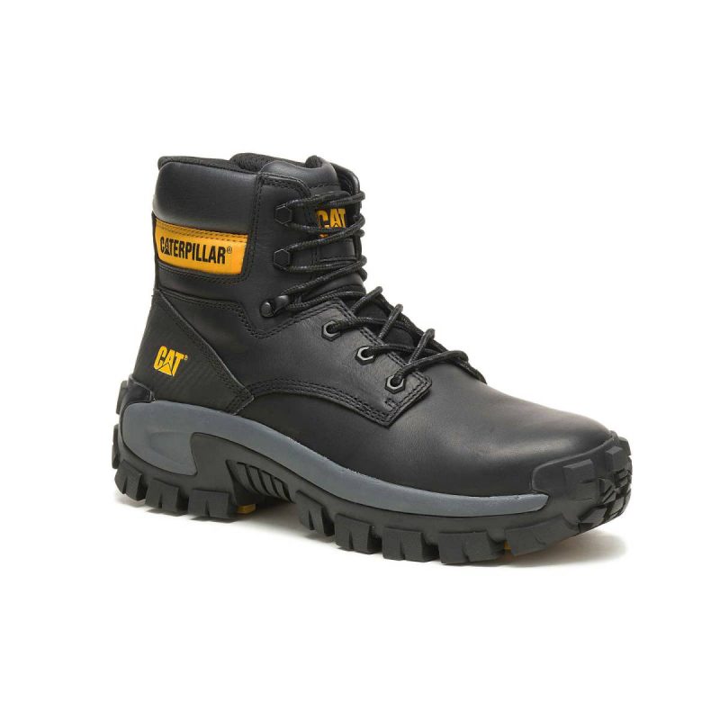 Boots Black Men's Invader Hi Steel Toe Work Boot Men Cat - Image 3