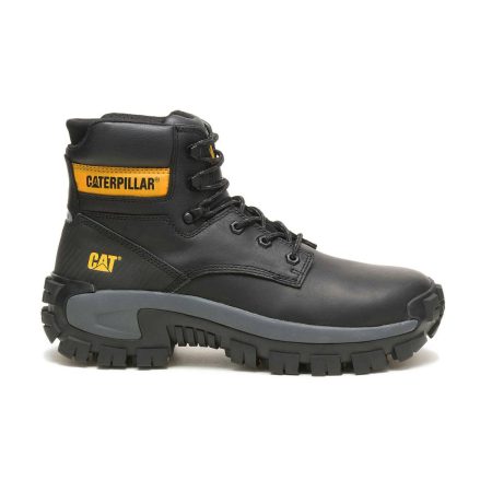 Boots Black Men's Invader Hi Steel Toe Work Boot Men Cat