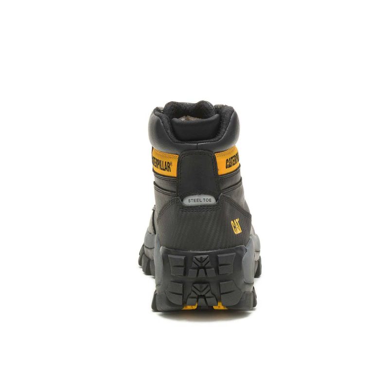 Boots Black Men's Invader Hi Steel Toe Work Boot Men Cat - Image 5