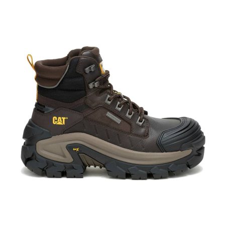 Boots Cat Coffee Bean Men's Invader Max Waterproof Composite Toe Work Boot Men