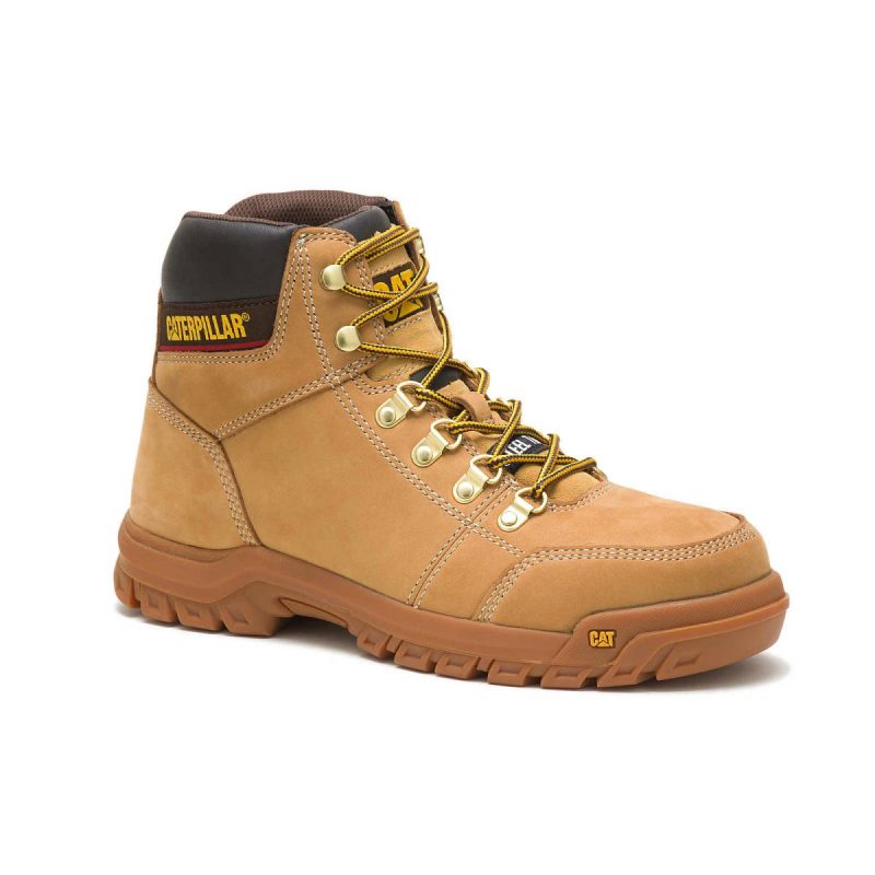 Boots Cat Honey Reset Men Men's Outline Steel Toe Work Boot - Image 2