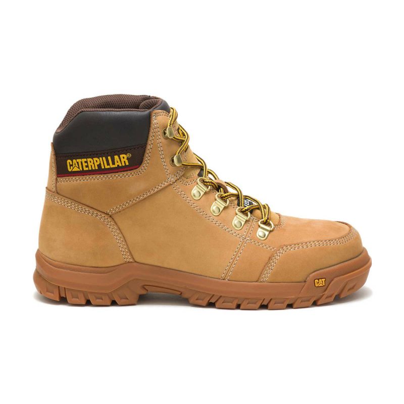 Boots Cat Honey Reset Men Men's Outline Steel Toe Work Boot