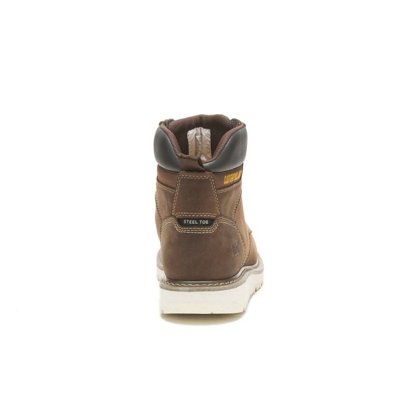 Boots Cat Men's Calibrate Steel Toe Work Boot Men Khaki - Image 5