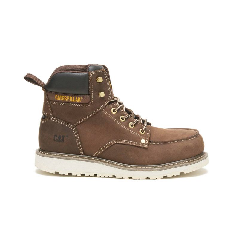 Boots Cat Men's Calibrate Steel Toe Work Boot Men Khaki