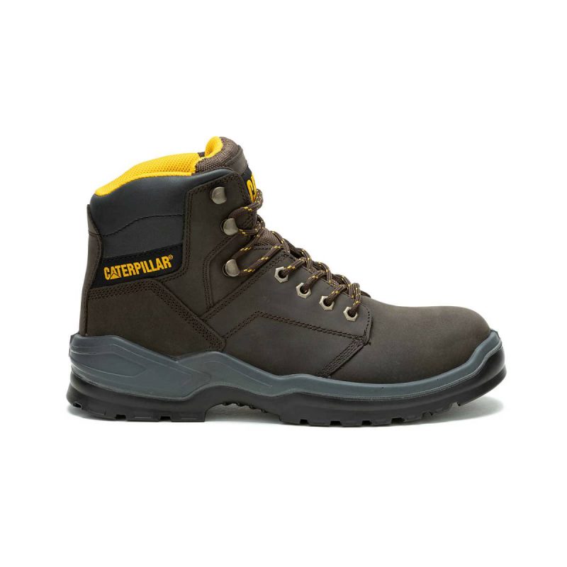 Boots Cat Men's Striver Steel Toe Work Boot Men Brown