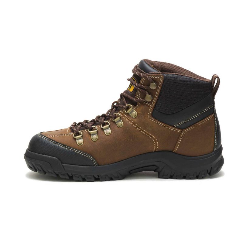 Boots Cat Men's Threshold Waterproof Work Boot Men Real Brown - Image 4