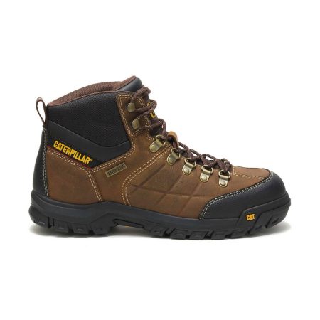 Boots Cat Men's Threshold Waterproof Work Boot Men Real Brown