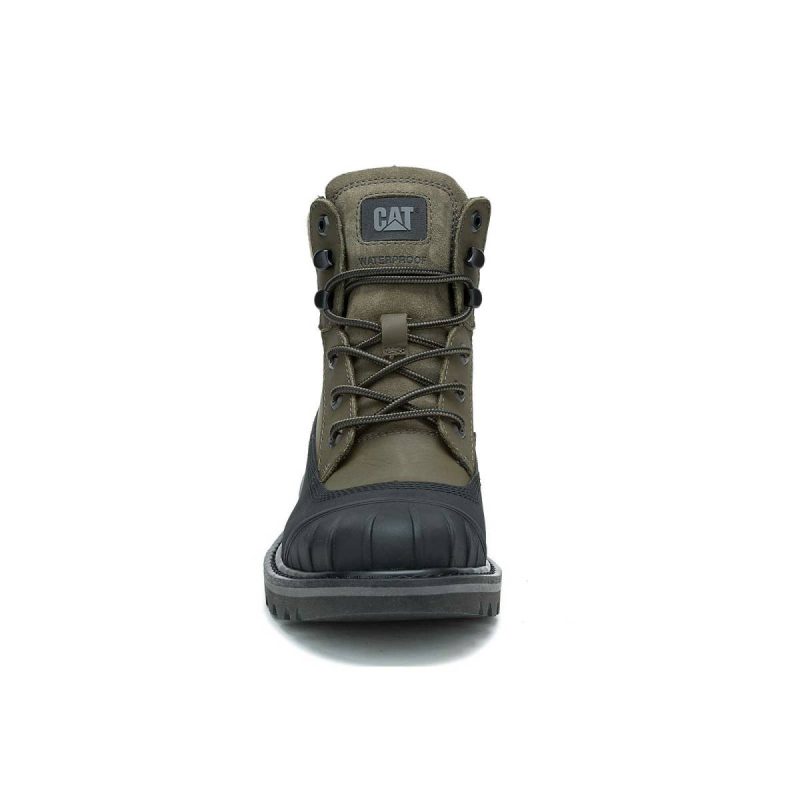 Boots Men's Colorado Waterproof Galosh Dark Olive/Black Men Cat - Image 3