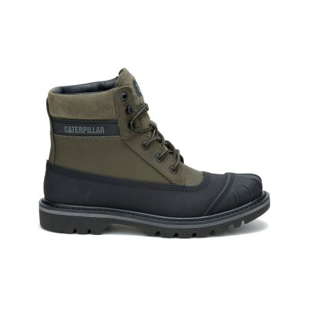 Boots Men's Colorado Waterproof Galosh Dark Olive/Black Men Cat