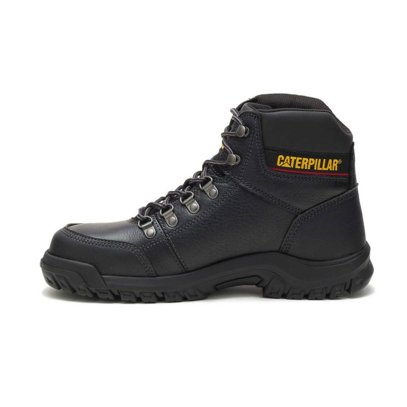 Boots Men's Outline Steel Toe Work Boot Black Cat Men - Image 3