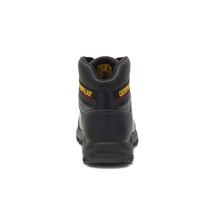 Boots Men's Outline Steel Toe Work Boot Black Cat Men - Image 4