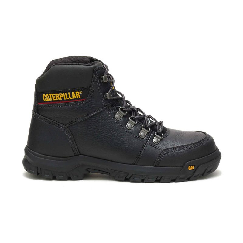 Boots Men's Outline Steel Toe Work Boot Black Cat Men