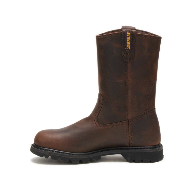 Boots Men's Revolver Work Boot Men Cat Brown - Image 4